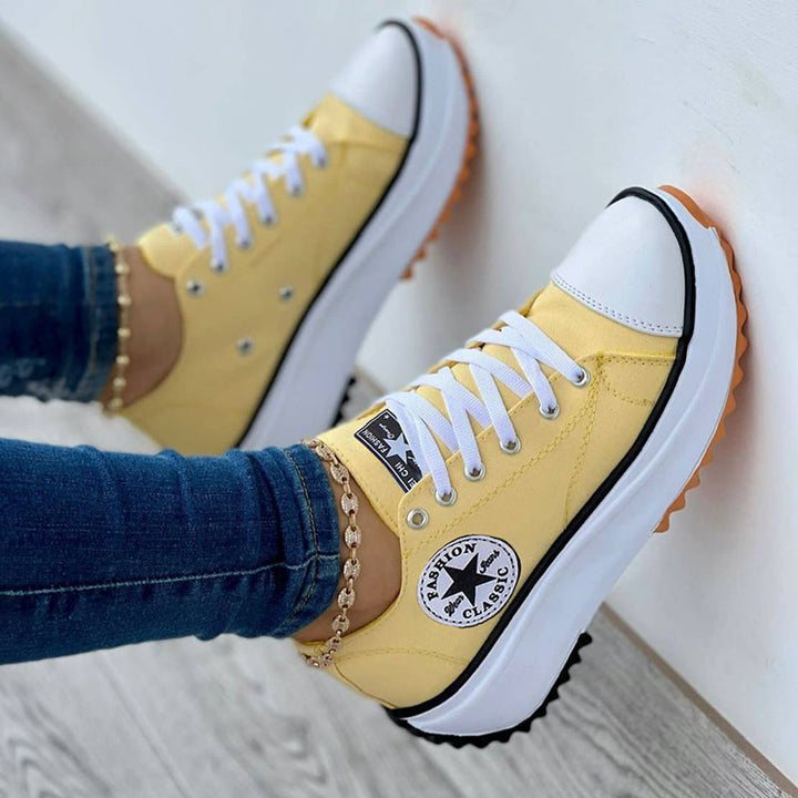 Women's Canvas Platform Sneakers