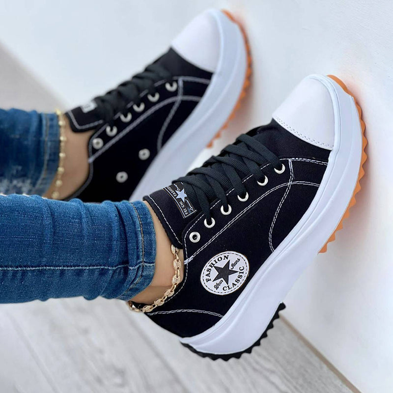Women's Canvas Platform Sneakers