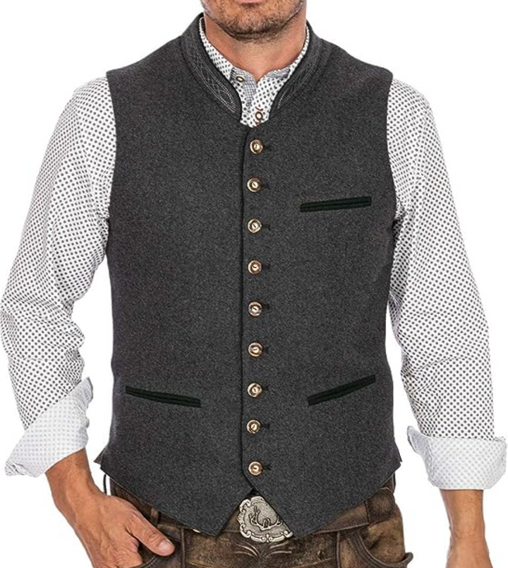Men's Classic Embroidered Vest
