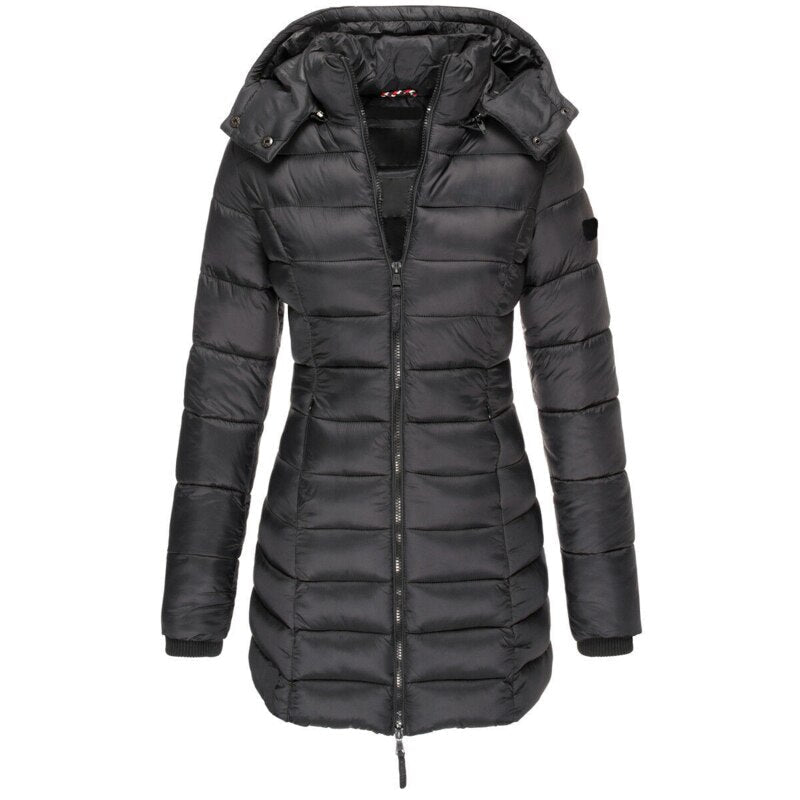 Women's Insulated Hooded Winter Puffer Jacket