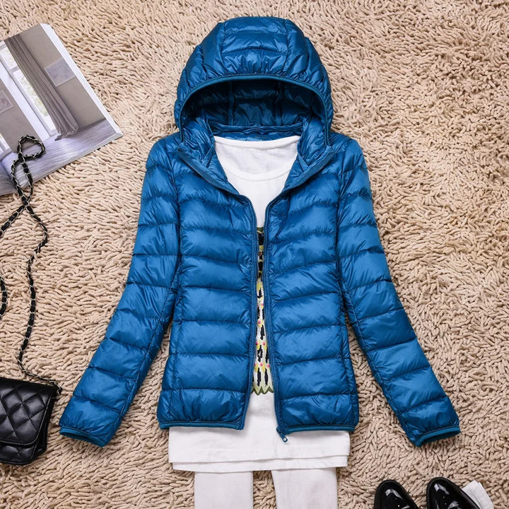 Women's Lightweight Hooded Down Jacket