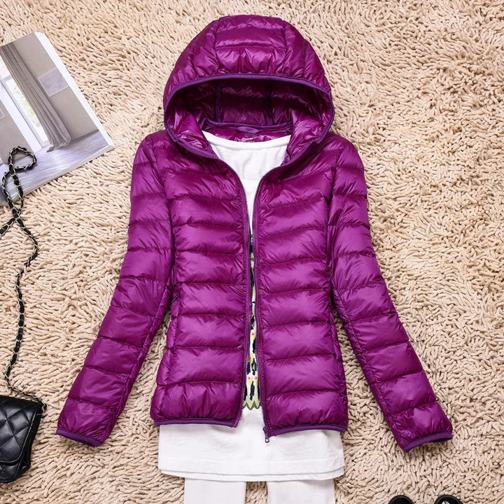 Women's Lightweight Hooded Down Jacket