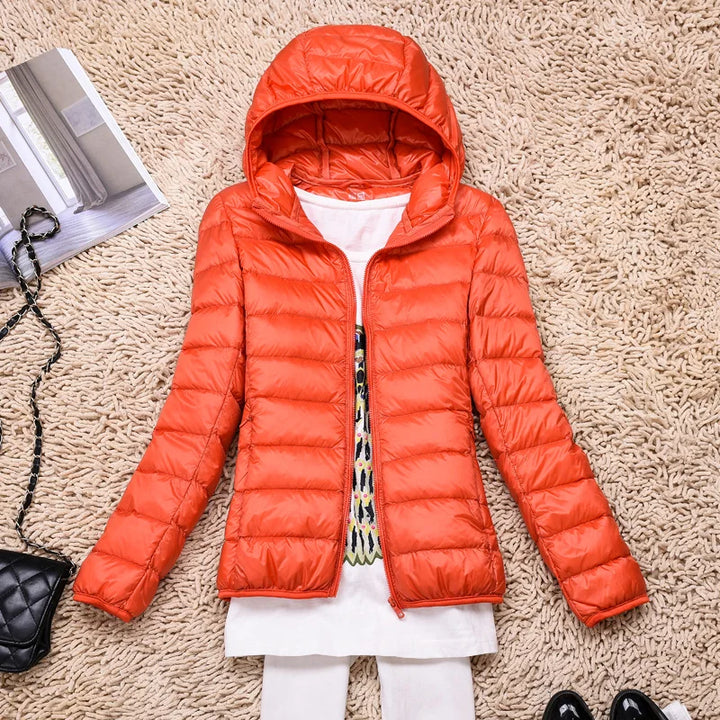 Women's Lightweight Hooded Down Jacket