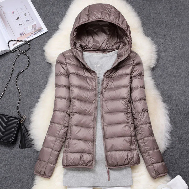 Women's Lightweight Hooded Down Jacket