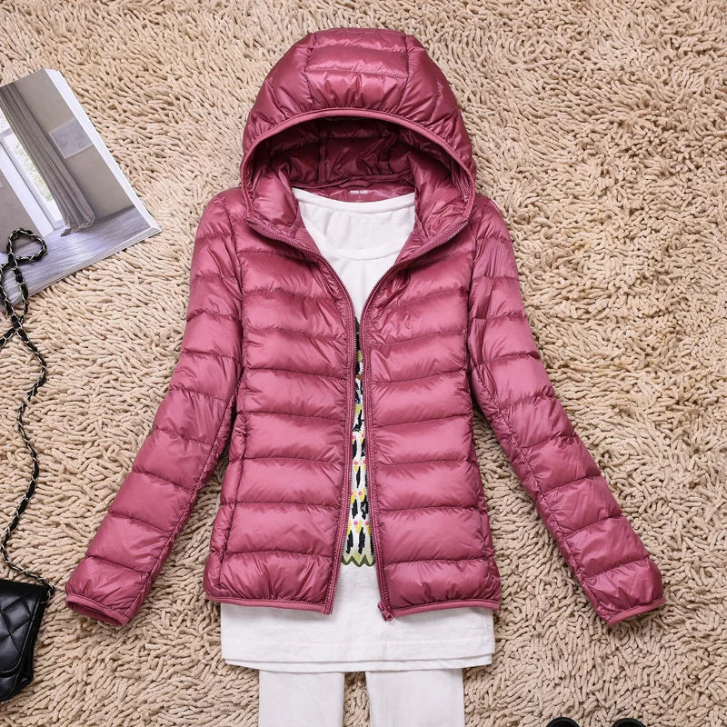 Women's Lightweight Hooded Down Jacket