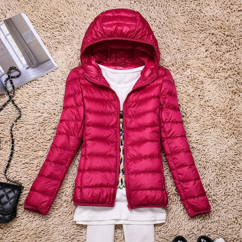 Women's Lightweight Hooded Down Jacket