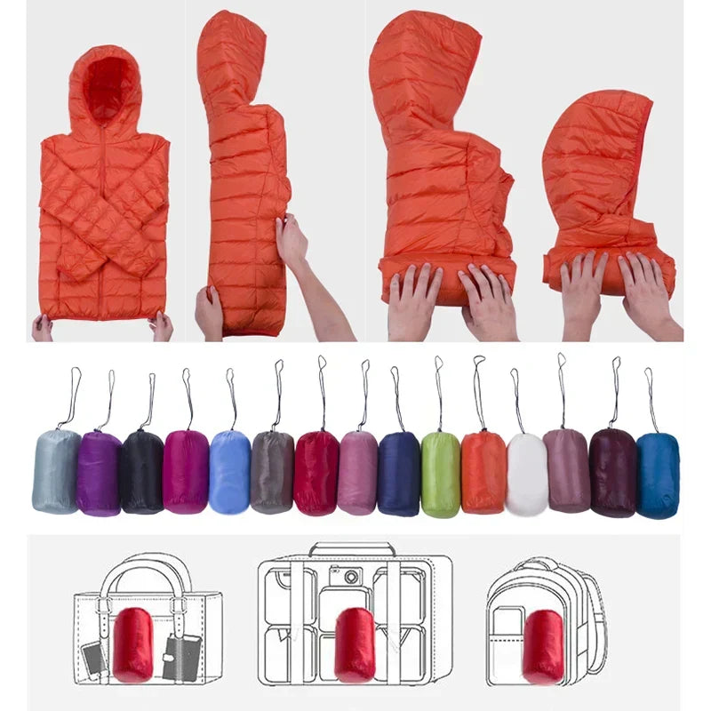 Women's Lightweight Hooded Down Jacket