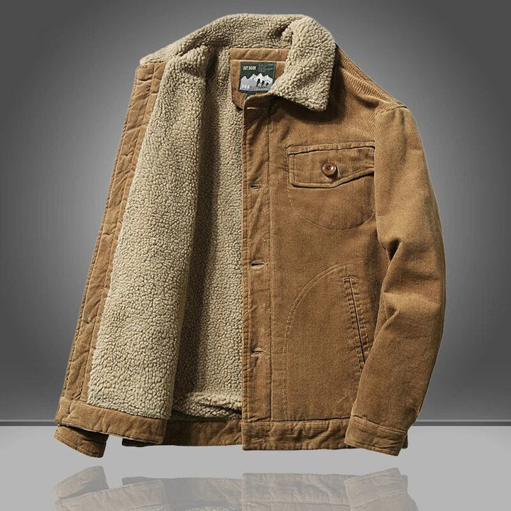Men's Insulated Sherpa Lined Corduroy Jacket
