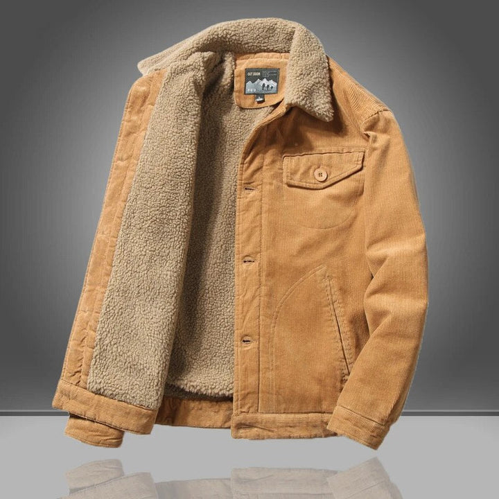 Men's Insulated Sherpa Lined Corduroy Jacket