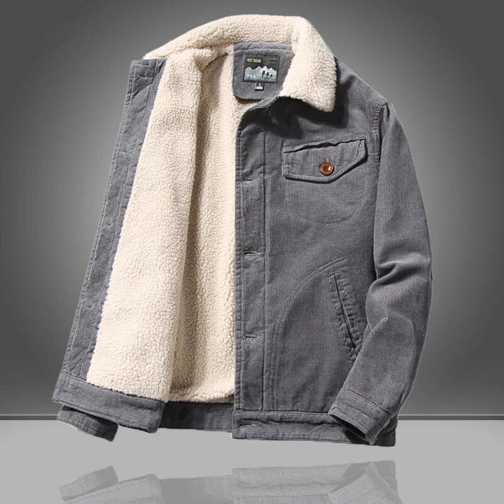 Men's Insulated Sherpa Lined Corduroy Jacket