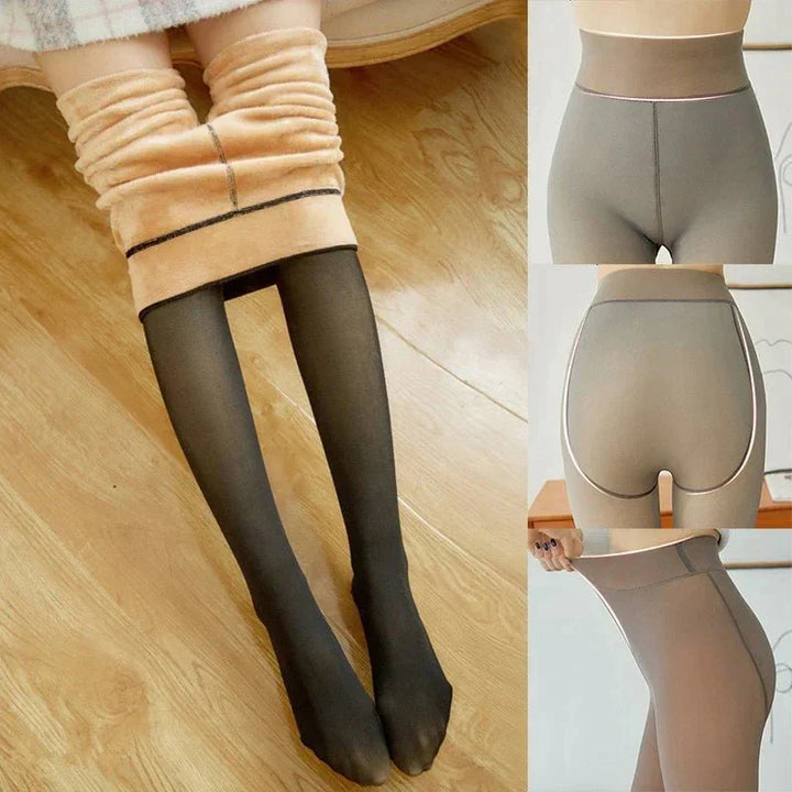 Women's Fleece-Lined Winter Tights for Ultimate Warmth