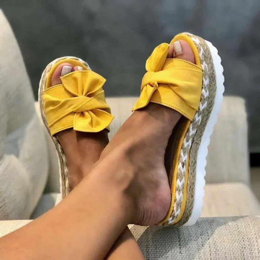 Women's Comfortable Bow Platform Sandals