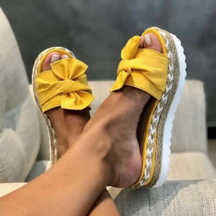 Women's Comfortable Bow Platform Sandals