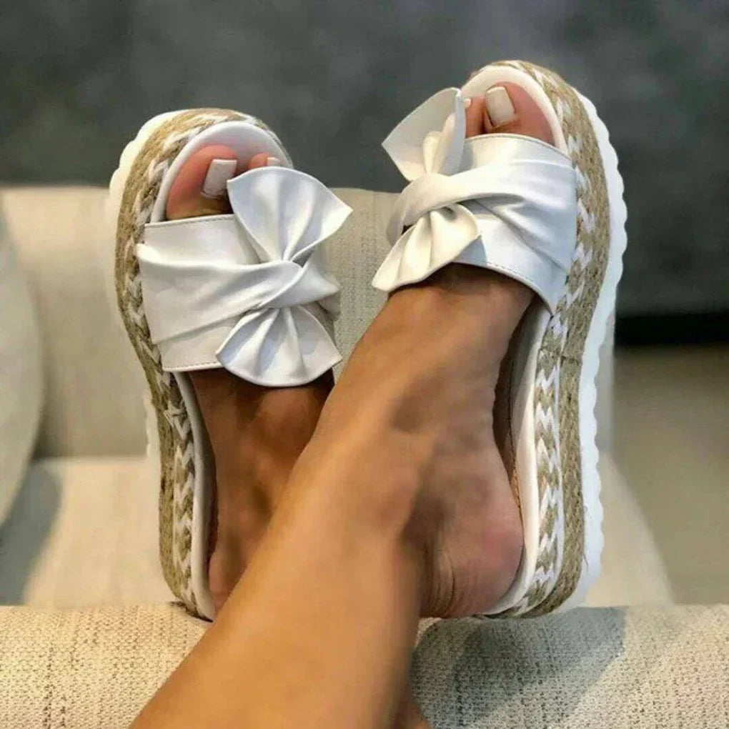 Women's Comfortable Bow Platform Sandals