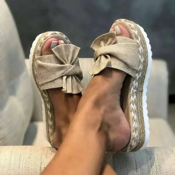 Women's Comfortable Bow Platform Sandals