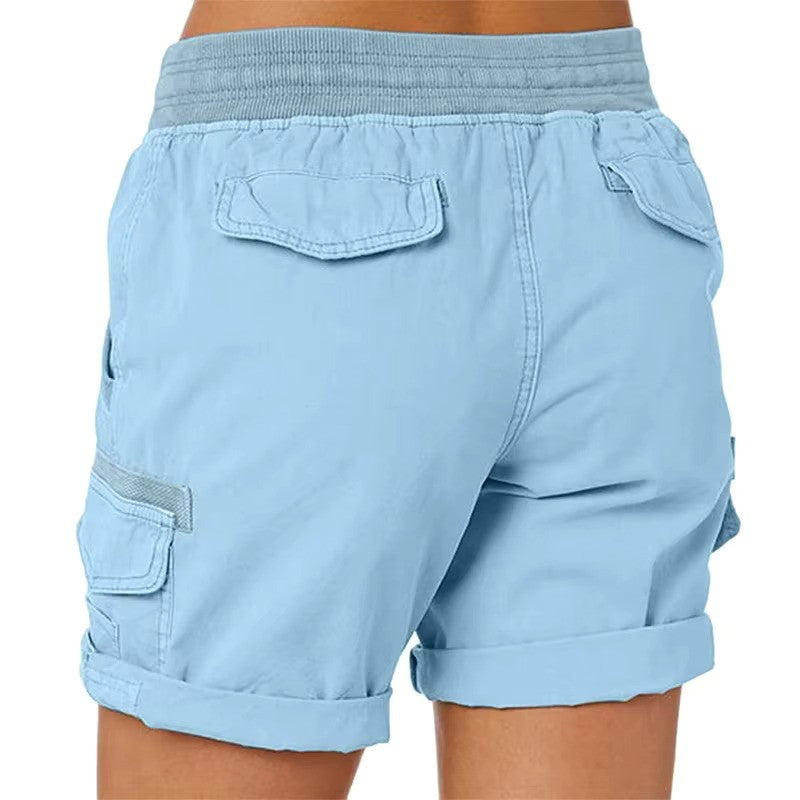 Women's Casual Cargo Beach Shorts for Summer Fun
