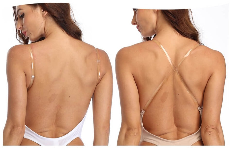 Women's Deep Plunge Backless Shaping Bodysuit