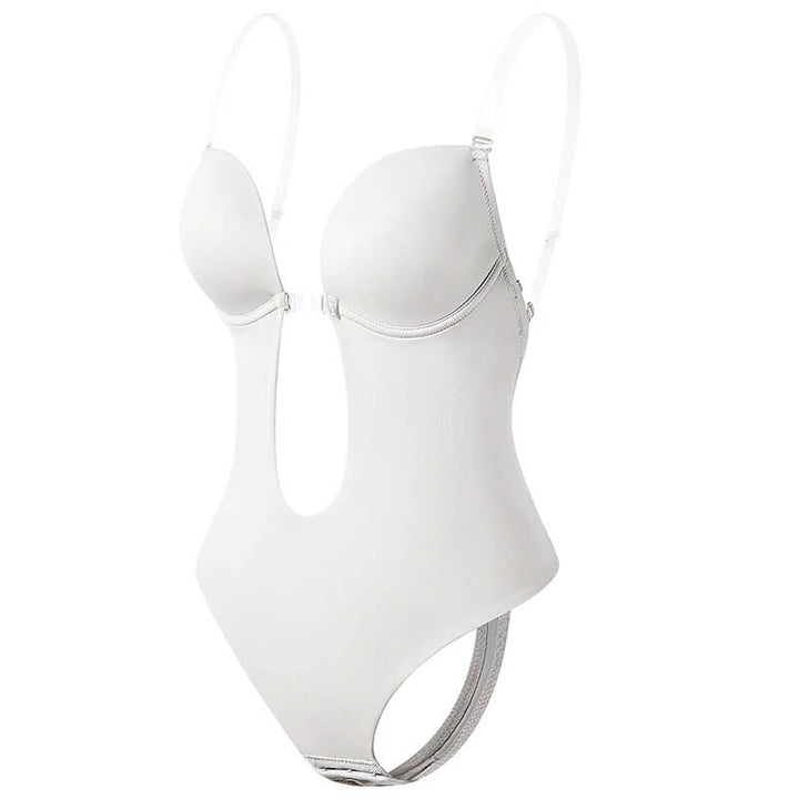 Women's Deep Plunge Backless Shaping Bodysuit
