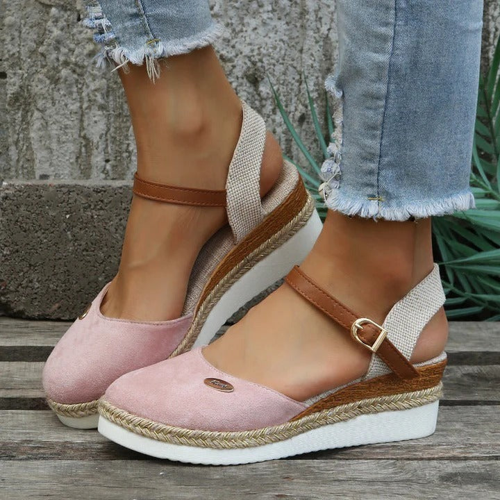 Women's Supportive Espadrille Platform Sandals