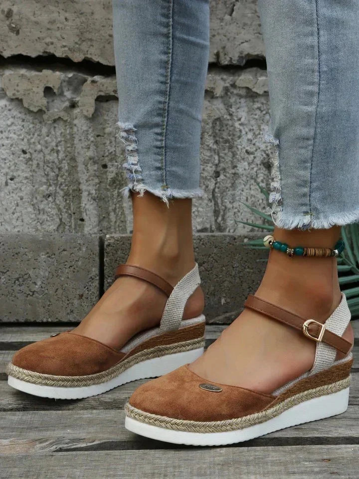 Women's Supportive Espadrille Platform Sandals