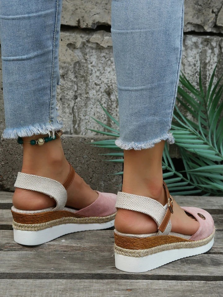 Women's Supportive Espadrille Platform Sandals