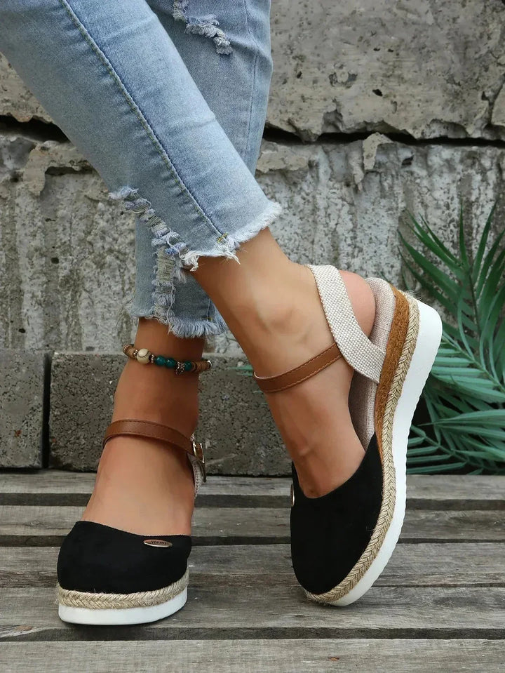 Women's Supportive Espadrille Platform Sandals
