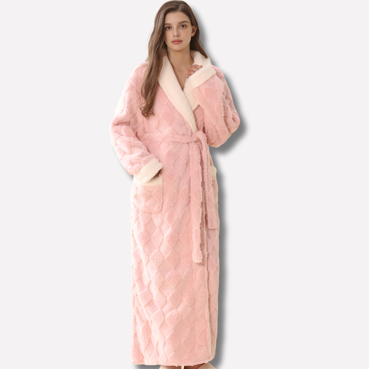 Women's Cozy Hooded Ankle Length Robe