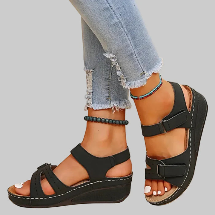 Women's Supportive Wedge Sandals for All-Day Comfort