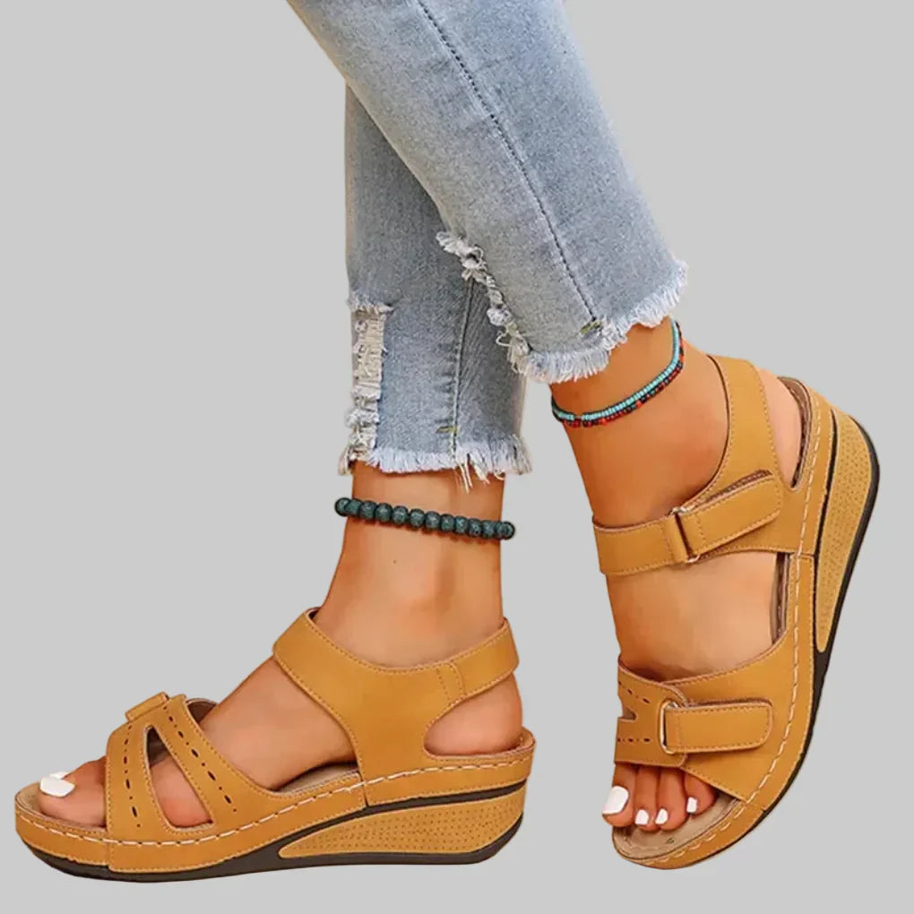 Women's Supportive Wedge Sandals for All-Day Comfort