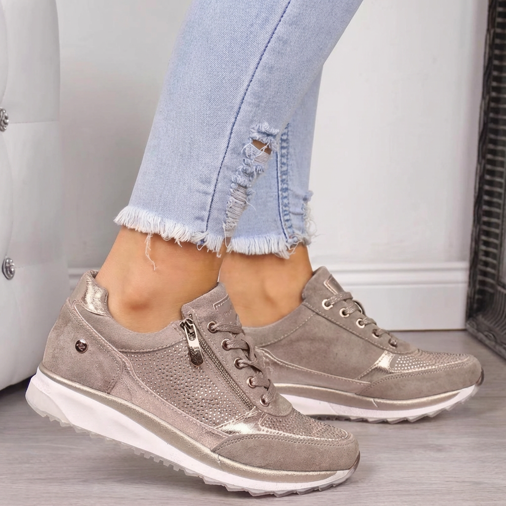 Women's Orthopedic Support Wedge Sneakers for Comfort and Style