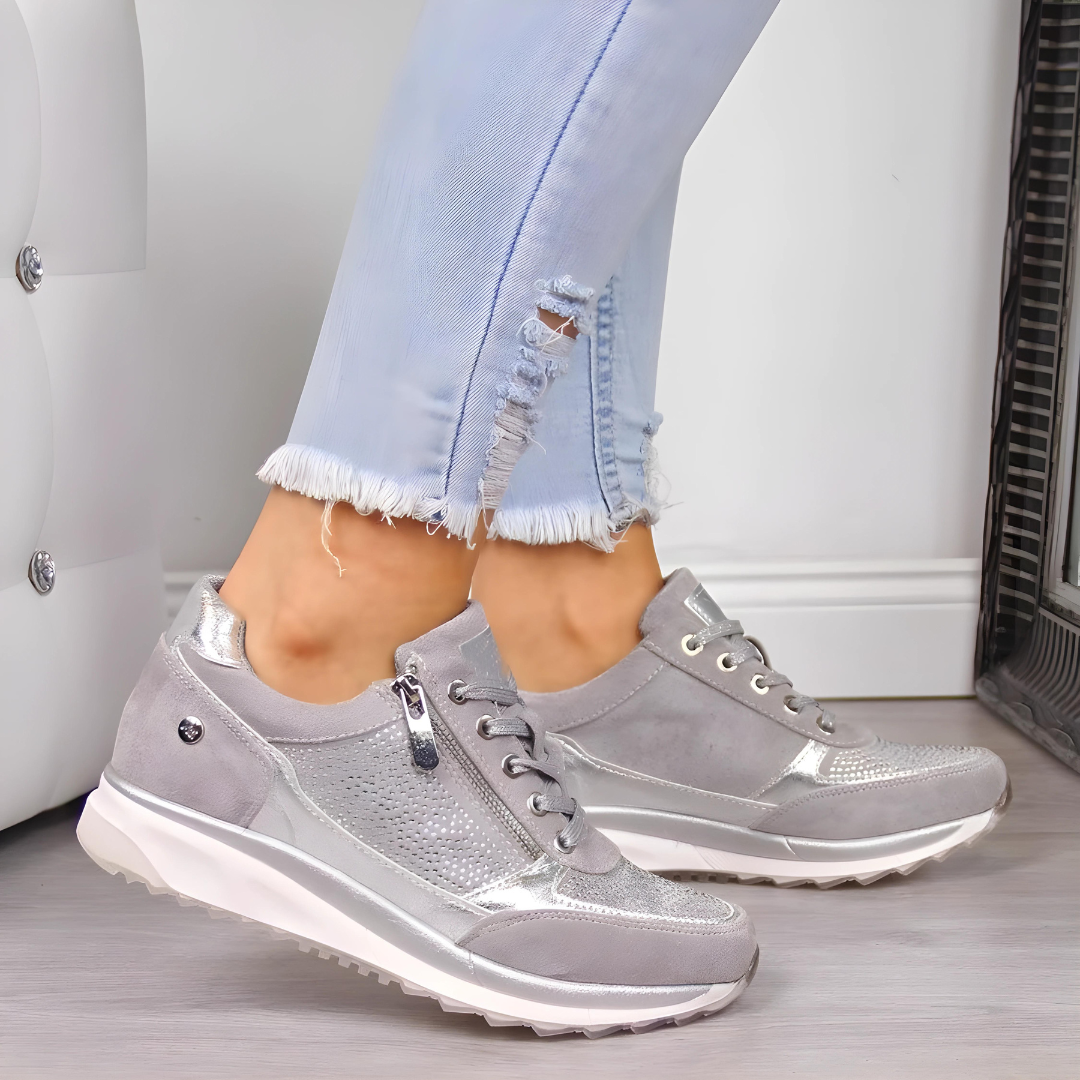 Women's Orthopedic Support Wedge Sneakers for Comfort and Style