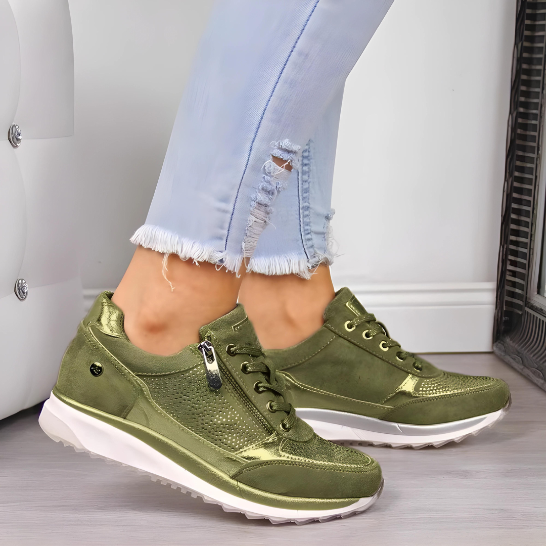 Women's Orthopedic Support Wedge Sneakers for Comfort and Style