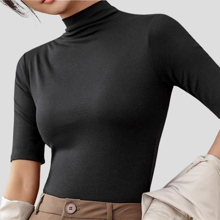 Women's Seamless Lightweight Turtleneck Top