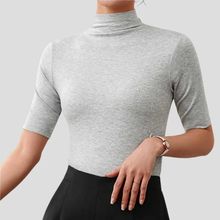 Women's Seamless Lightweight Turtleneck Top