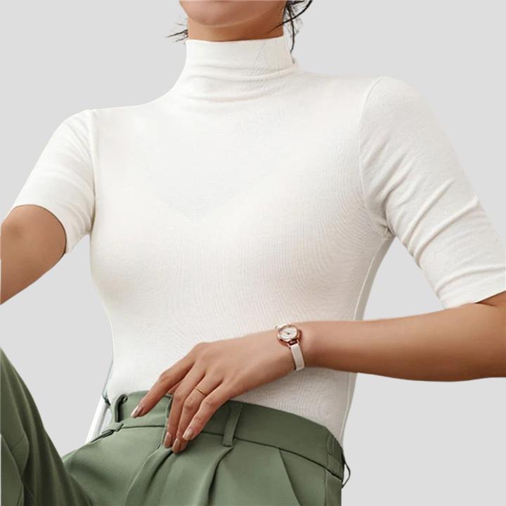 Women's Seamless Lightweight Turtleneck Top