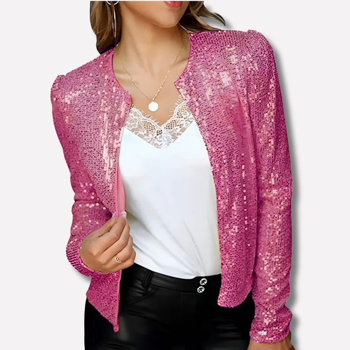 Women's Sparkly Sequin Statement Jacket
