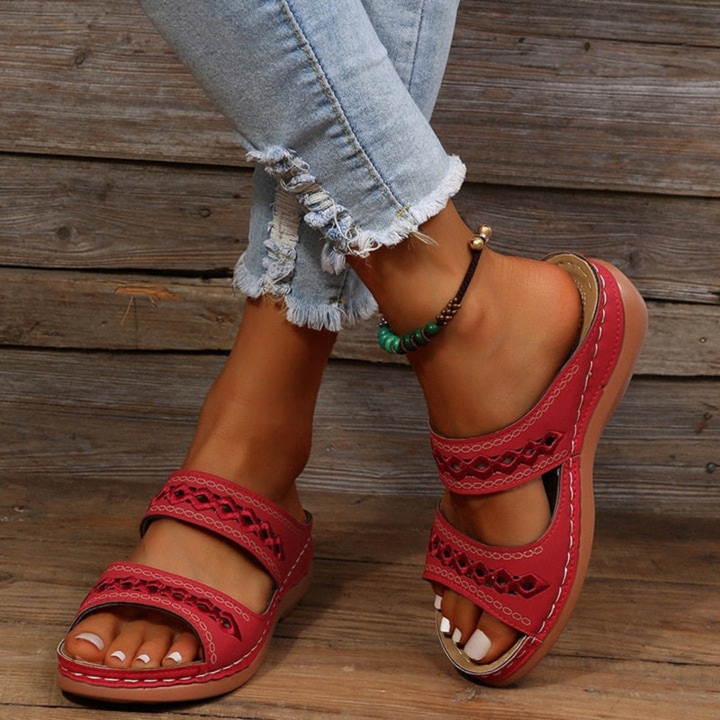 Women's Stylish Supportive Decorative Strap Slide Sandals