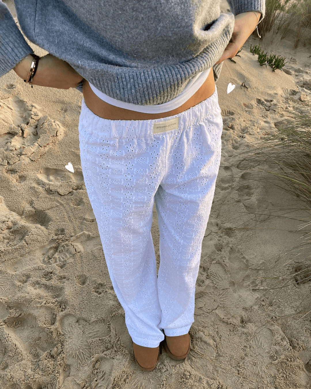 Women's Striped Relaxed Fit Casual Pants