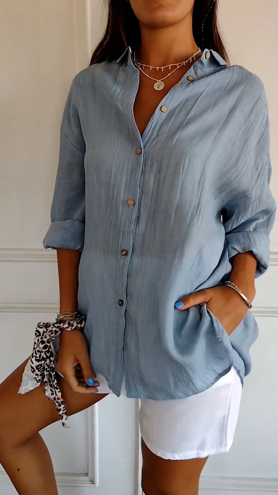 Women's Relaxed Textured Weave Shirt
