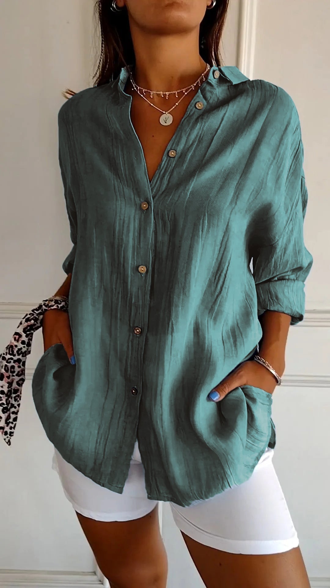 Women's Relaxed Textured Weave Shirt