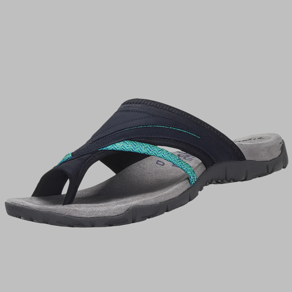 Women's Cushioned Crossover Toe Post Sandals