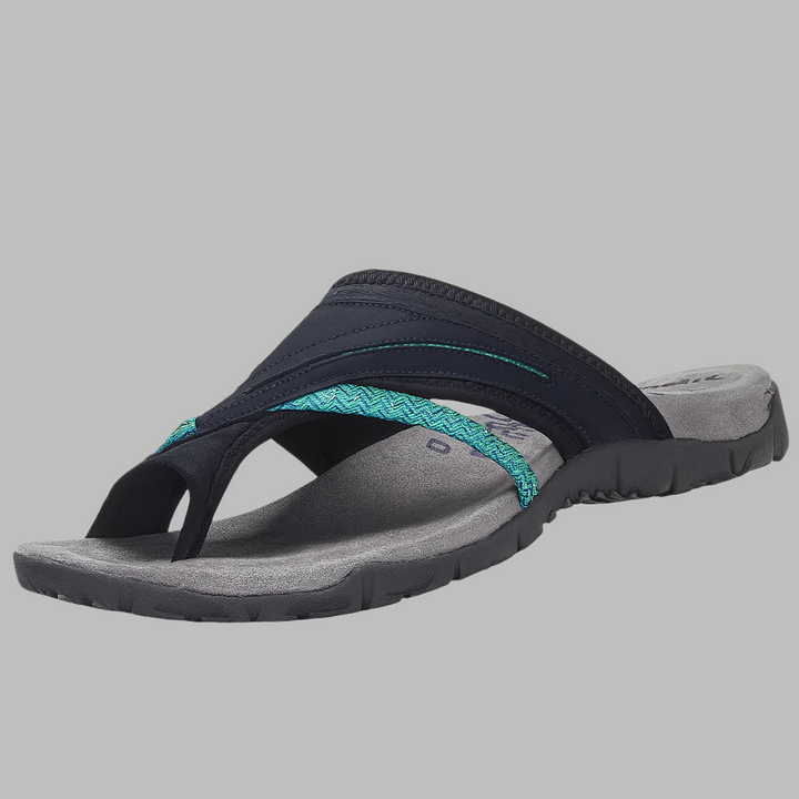 Women's Cushioned Crossover Toe Post Sandals
