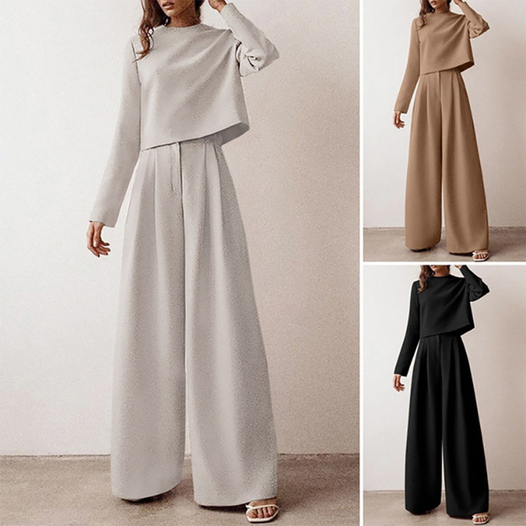 Women's Effortless Chic Wide Leg Outfit