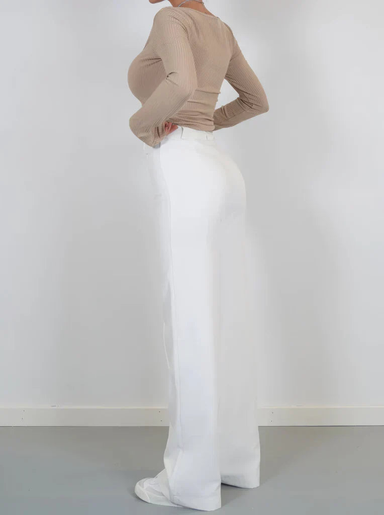 Women's Elegant Wide Leg Trousers