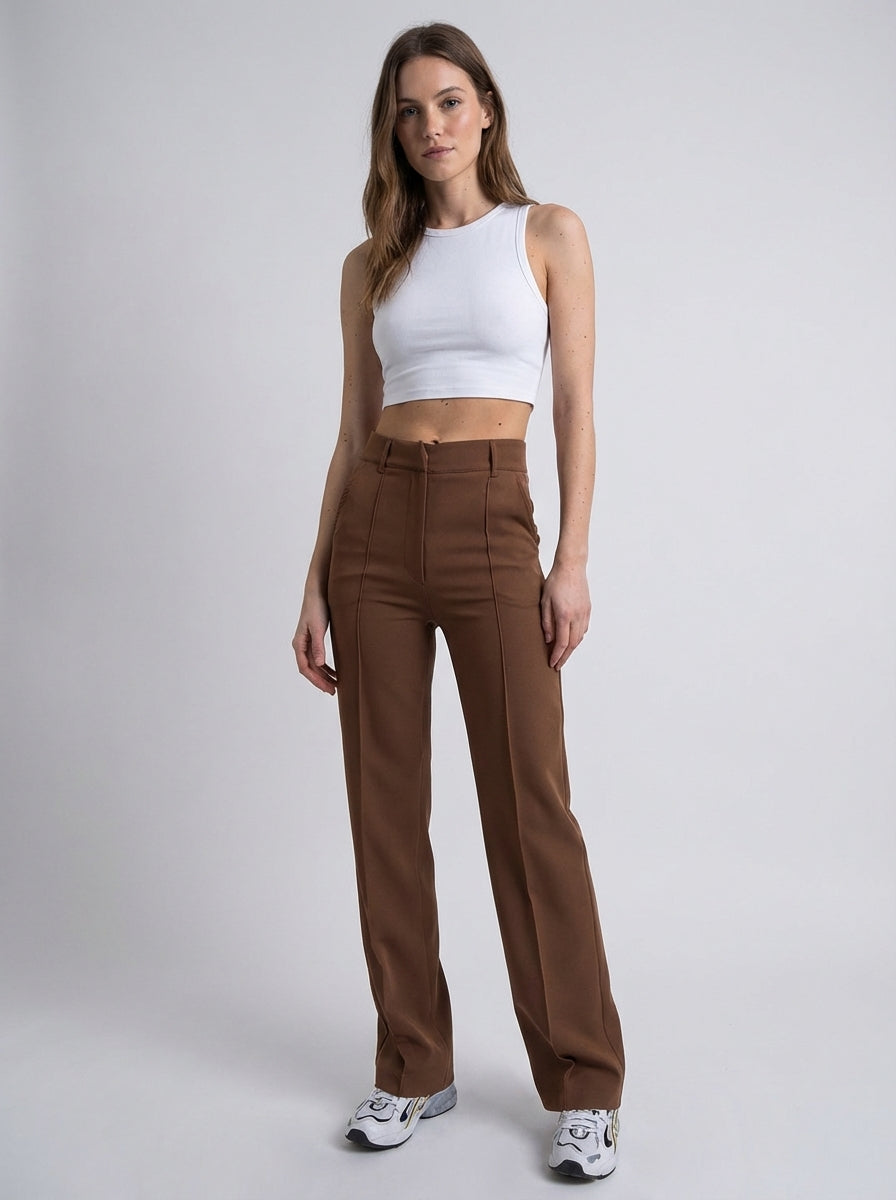 Women's Elegant Wide Leg Trousers