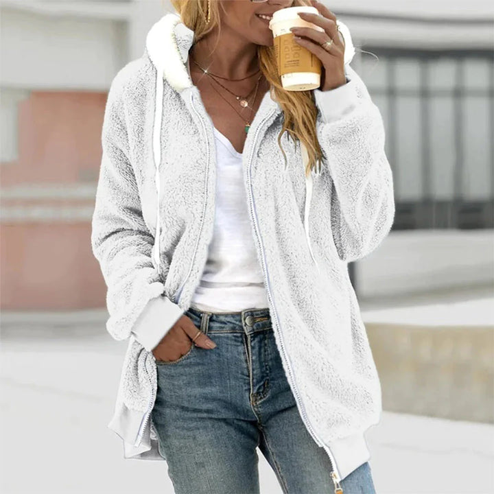 Women's Soft Fleece Zip-Up Hoodie