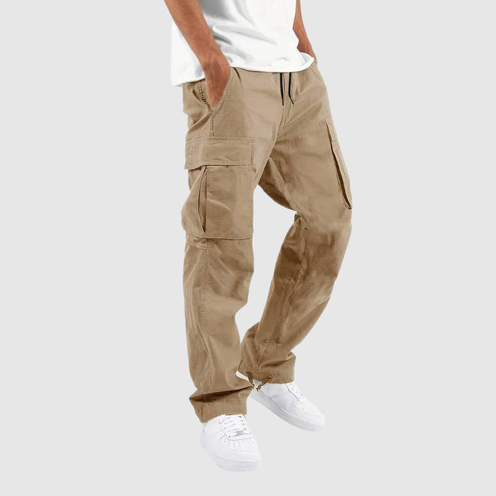 Men's Cargo Pants with Multi-Pocket Design for Versatile Style