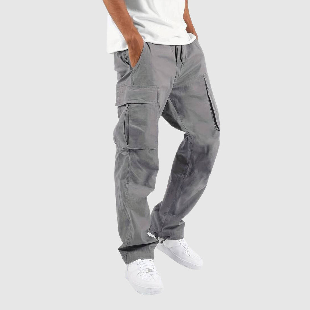 Men's Cargo Pants with Multi-Pocket Design for Versatile Style