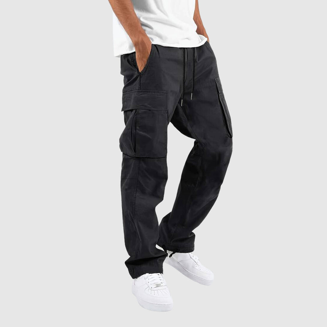 Men's Cargo Pants with Multi-Pocket Design for Versatile Style