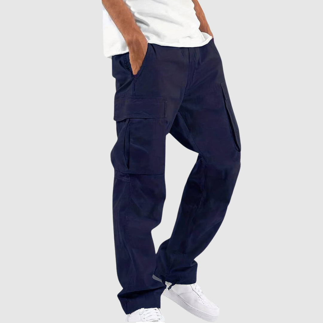 Men's Cargo Pants with Multi-Pocket Design for Versatile Style